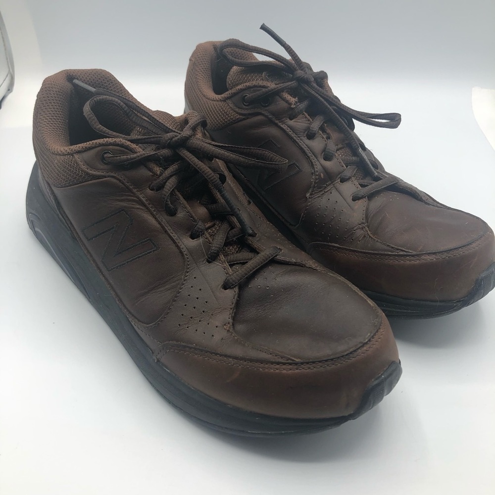 𝅺New‎ Balance brown leather comfort sneakers Men’s 7